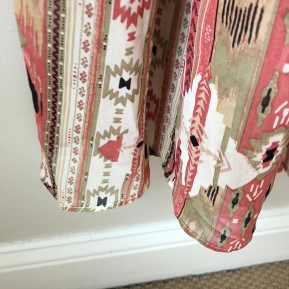 Lulu's Tribal Print Maxi Dress Size Large - Picture 4 of 8